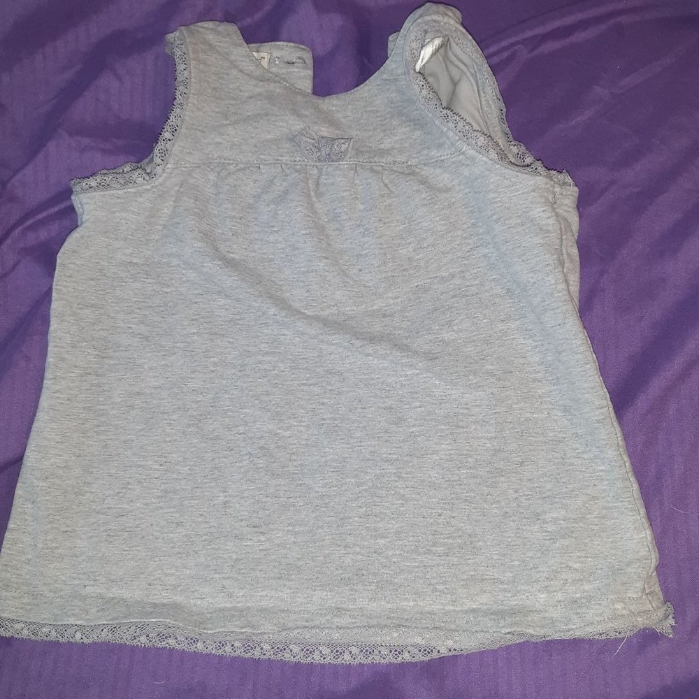 Baby Girl 3-6 M Gray Sleeveless Dress
